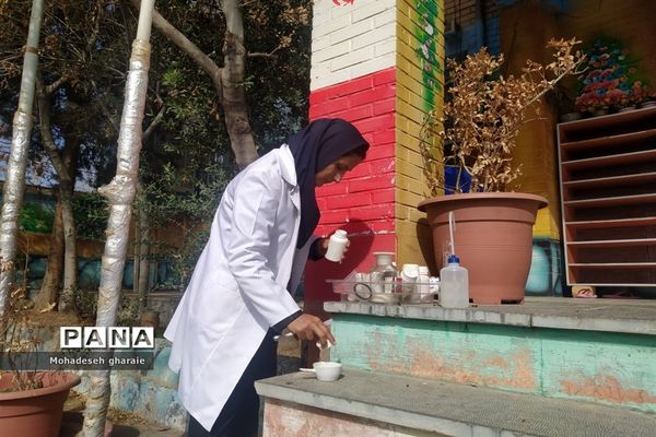 برگزاری کارگاه آموزشی شیمی در دبیرستان نوشین بختیاری بخش جوادآباد