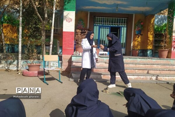 برگزاری کارگاه آموزشی شیمی در دبیرستان نوشین بختیاری بخش جوادآباد