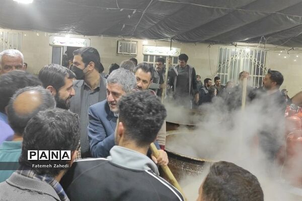 آیین پخت سمنو در مسجدحضرت  رقیه(س) ناحیه 3 شیراز