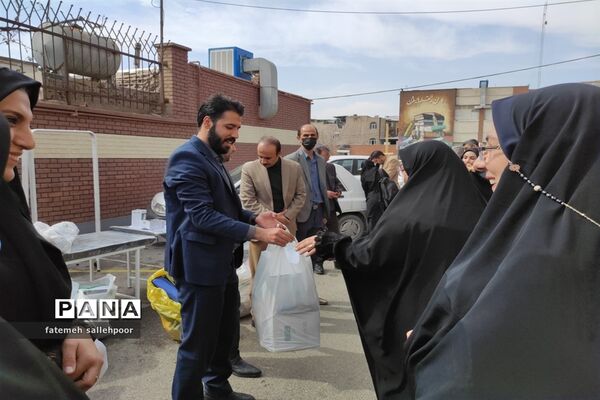 توزیع اقلام بهداشتی و ورزشی در شهرستان قرچک