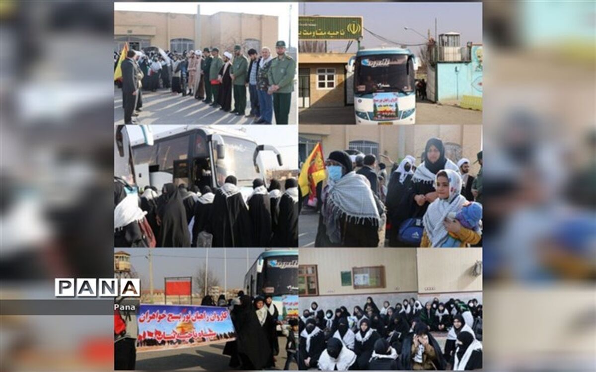 اعزام اولین کاروان راهیان نور بناب به مناطق جنوب کشور