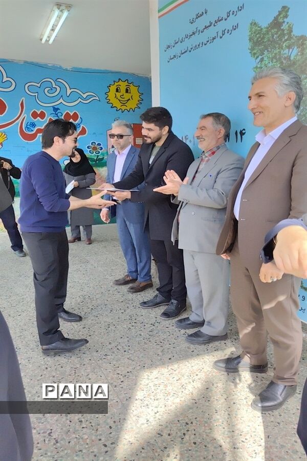 برگزاری مراسم روز درختکاری در آموزشگاه علامه حلی ناحیه‌۲ زنجان
