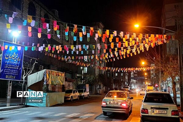 آماده‌سازی فضای محله‌ها برای جشن بزرگ نیمه شعبان