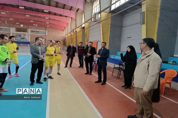 برگزاری مسابقه فوتسال فرهنگیان منطقه ۱۸