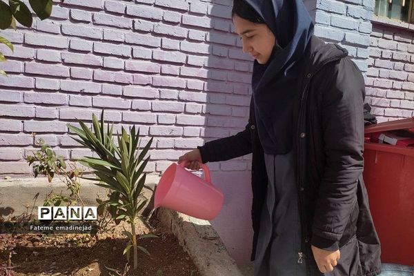 آیین روز درختکاری در دبیرستان تربیت رودهن