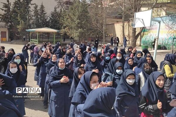 آیین روز درختکاری در دبیرستان تربیت رودهن