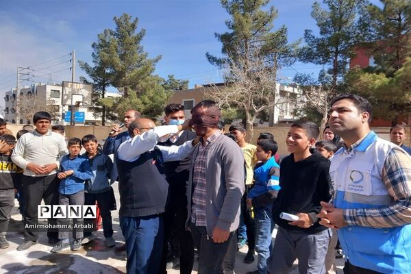 مانور آتش‌نشانی و اورژانس در مدارس تربت جام