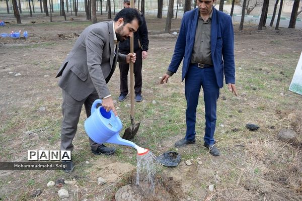 کاشت صد و پنجاه نهال به مناسبت آیین استانی گرامیداشت روز درختکاری در شهریار