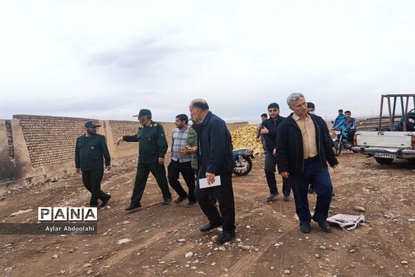 بازدید معاون عملیات سازمان بسیج کشور از حوضه درحال ساخت بسیج،  شهرستان قرچک