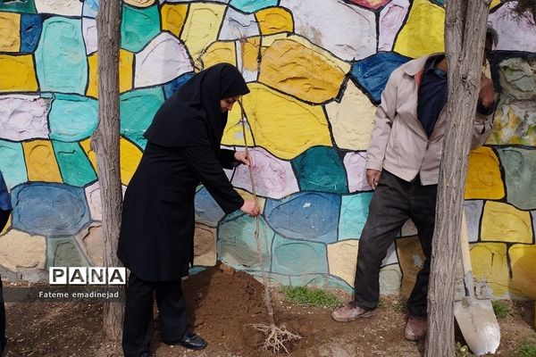 روز درختکاری در دبستان شهید سجادیان و امام رضا(ع) رودهن