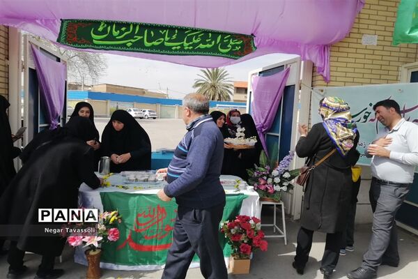 برپایی موکب مدرسه شاهد۱۶ امام خامنه‌ای به‌مناسبت ولادت حضرت صاحب الزمان (عج)