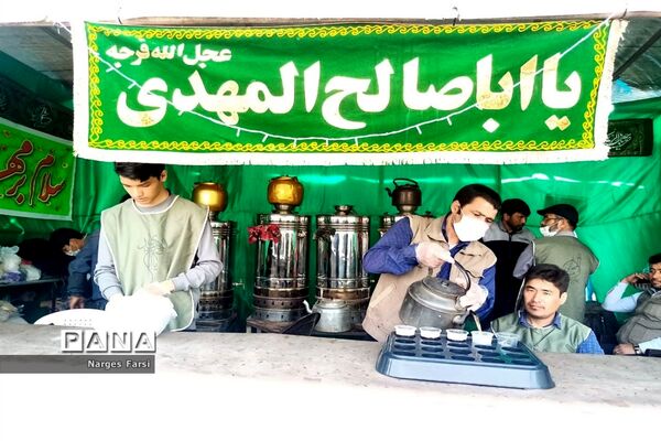 خدمت‌رسانی موکب‌های نیمه شعبان در بلوار پیامبر اعظم قم