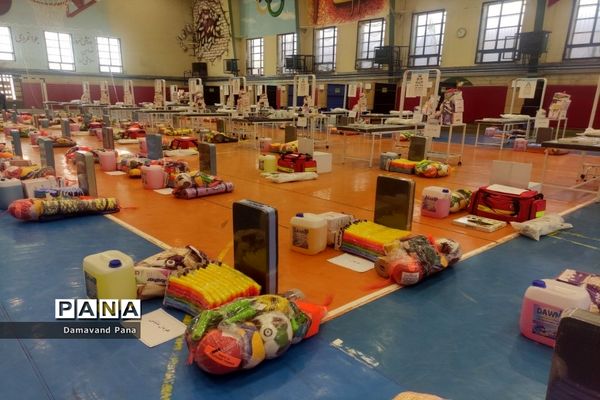 توزیع تجهیزات کامل اتاق بهداشت و اقلام ورزشی مدارس منطقه دماوند