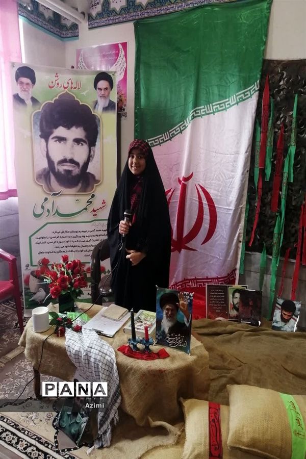 گرامیداشت روز شهدا در مدرسه شاهد عبدالرحمن آدمی در ابرکوه