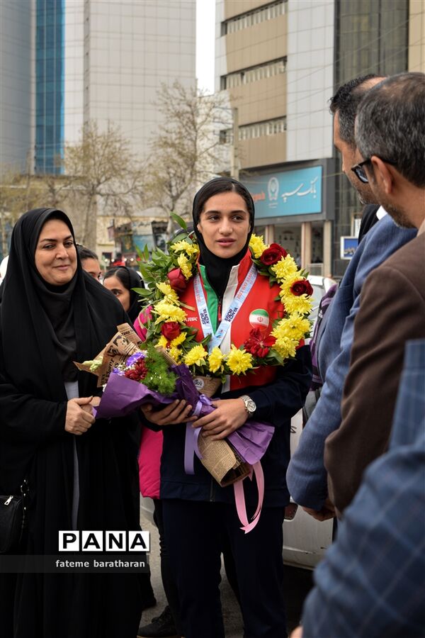 استقبال از ورزشکاران مدال‌آور مازندرانی
