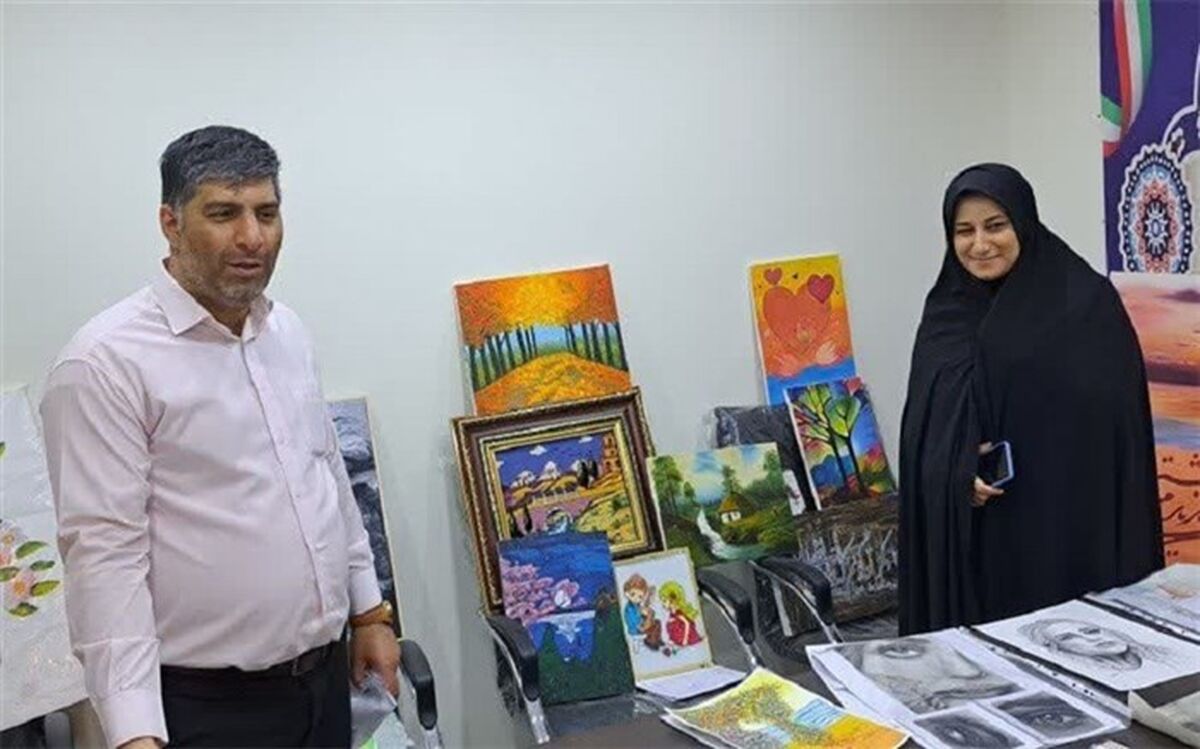 برپایی نمایشگاه آثار هنرهای دستی و تجسمی دانش‌آموزان در دماوند
