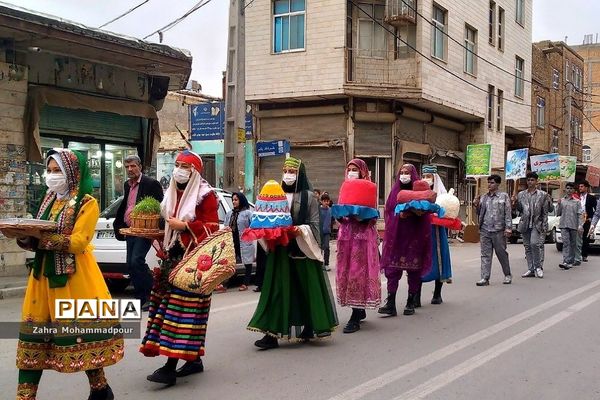 کاروان شادپیمایی و استقبال از نوروز در شهرستان بهارستان