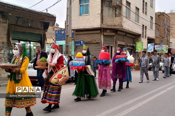 کاروان شادپیمایی و استقبال از نوروز در شهرستان بهارستان