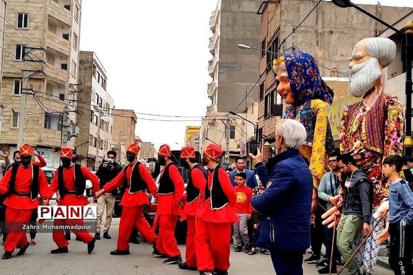 کاروان شادپیمایی و استقبال از نوروز در شهرستان بهارستان