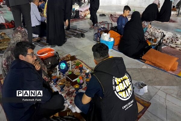 لحظات تحویل سال در مسجد مقدس جمکران