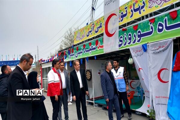 بازدید مسئولان از خدمات هلال‌احمر در صفادشت