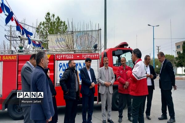بازدید مسئولان از خدمات هلال‌احمر در صفادشت