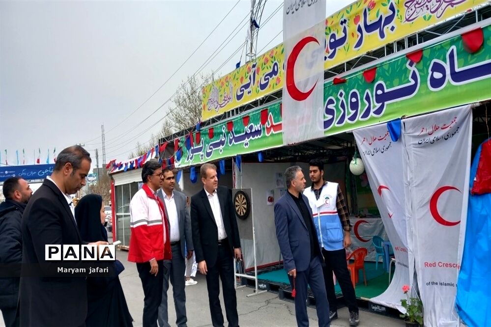 بازدید مسئولان از خدمات هلال‌احمر در صفادشت