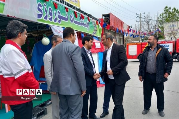 بازدید مسئولان از خدمات هلال‌احمر در صفادشت