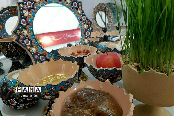 برگزاری غرفه‌ بهاری در شهر بیستون استان کرمانشاه