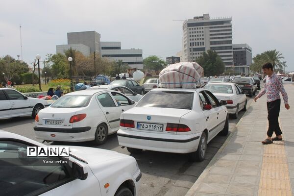 گردشگران نوروزی در ساحل بندر بوشهر-2
