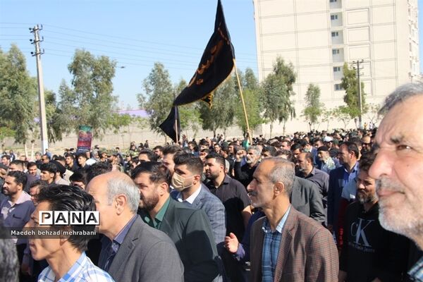 تشییع شهید مدافع حرم میلاد حیدری در شهرستان قرچک