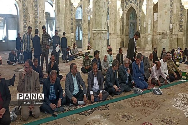 آیین «شکرانه خدمت» اعضای ستاد اسکان نوروزی فرهنگیان قم