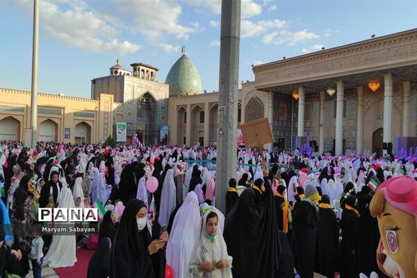 جشن بزرگ نمک پروردگان حسنی ویژه دختران روزه اولی ‌در شیراز