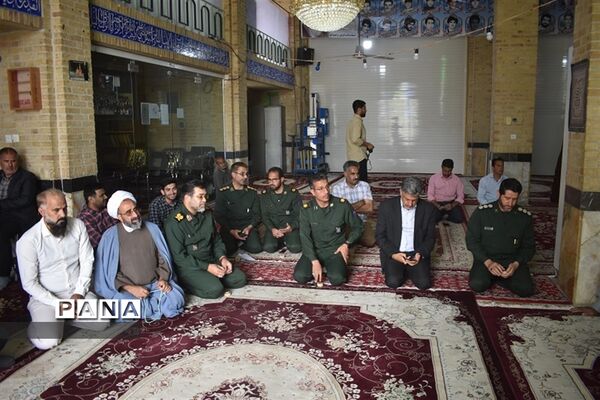 سفر یک روزه فرمانده سپاه الغدیر یزد به شهرستان بهاباد