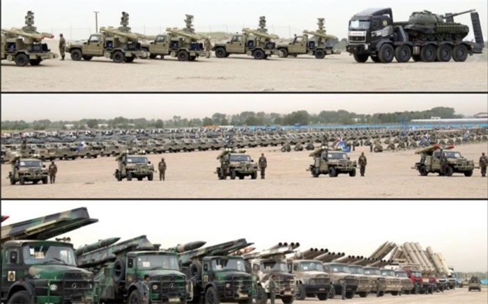 رونمایی و الحاق ‌1084 نوع تجهیزات و تسلیحات به یگان‌های نزاجا