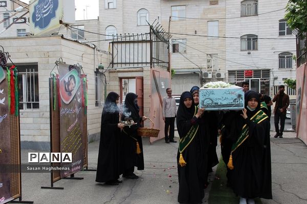 مراسم تشییع پیکر مطهرشهدای گمنام در واحدهای آموزشی اسلامشهر