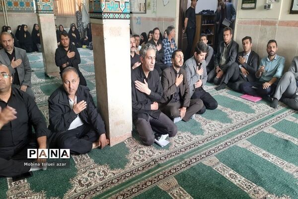 استقبال از دو شهید گمنام در آموزش و پرورش ناحیه یک بهارستان