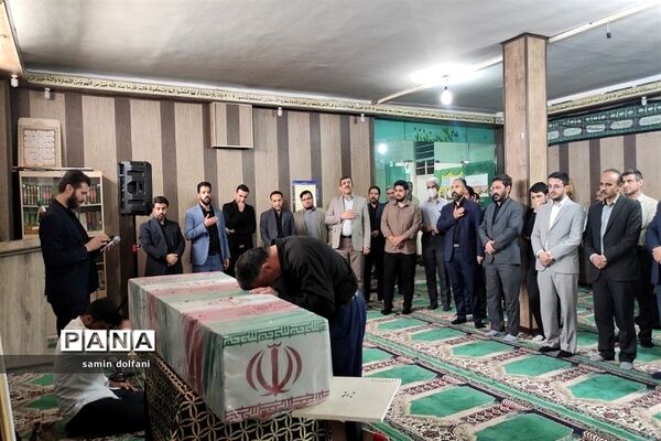 پیکر مطهر شهید گمنام در آموزش و پرورش شهرستان قرچک