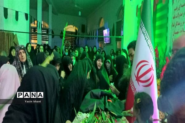 مراسم استقبال از شهید گمنام در شهرستان عباس آباد