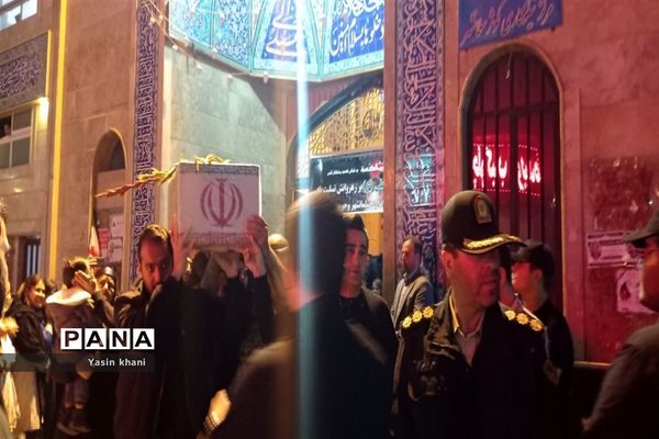 مراسم استقبال از شهید گمنام در شهرستان عباس آباد