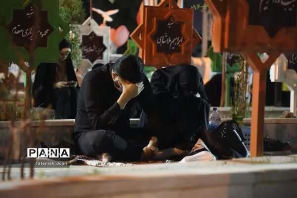 مراسم احیای شب بیست و یکم در گلزار شهدای زاهدان