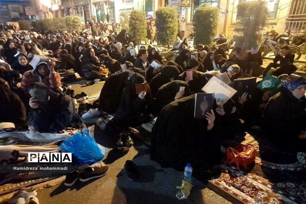 شب بیست و یکم ماه مبارک رمضان در قائمشهر
