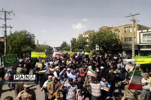 راهپیمایی روز قدس با حضور مردم تربت جام