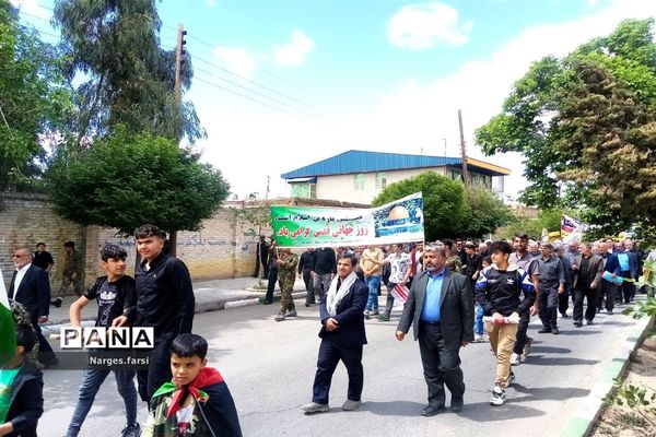 راهپیمایی روز جهانی قدس در شهر جعفریه قم