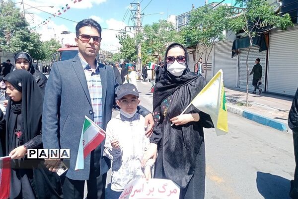 راهپیمایی روز قدس در شهرستان ورامین
