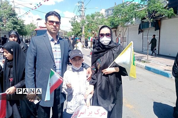 راهپیمایی روز قدس در شهرستان ورامین
