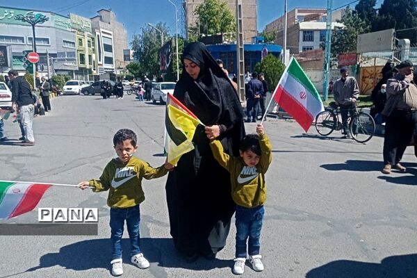 راهپیمایی روز قدس در شهرستان ورامین