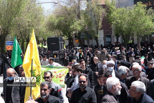 حضور با شکوه مردم آباده در راهپیمایی روز جهانی قدس