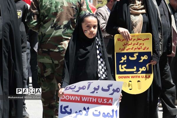 حضور با شکوه مردم آباده در راهپیمایی روز جهانی قدس