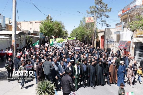 حضور با شکوه مردم آباده در راهپیمایی روز جهانی قدس